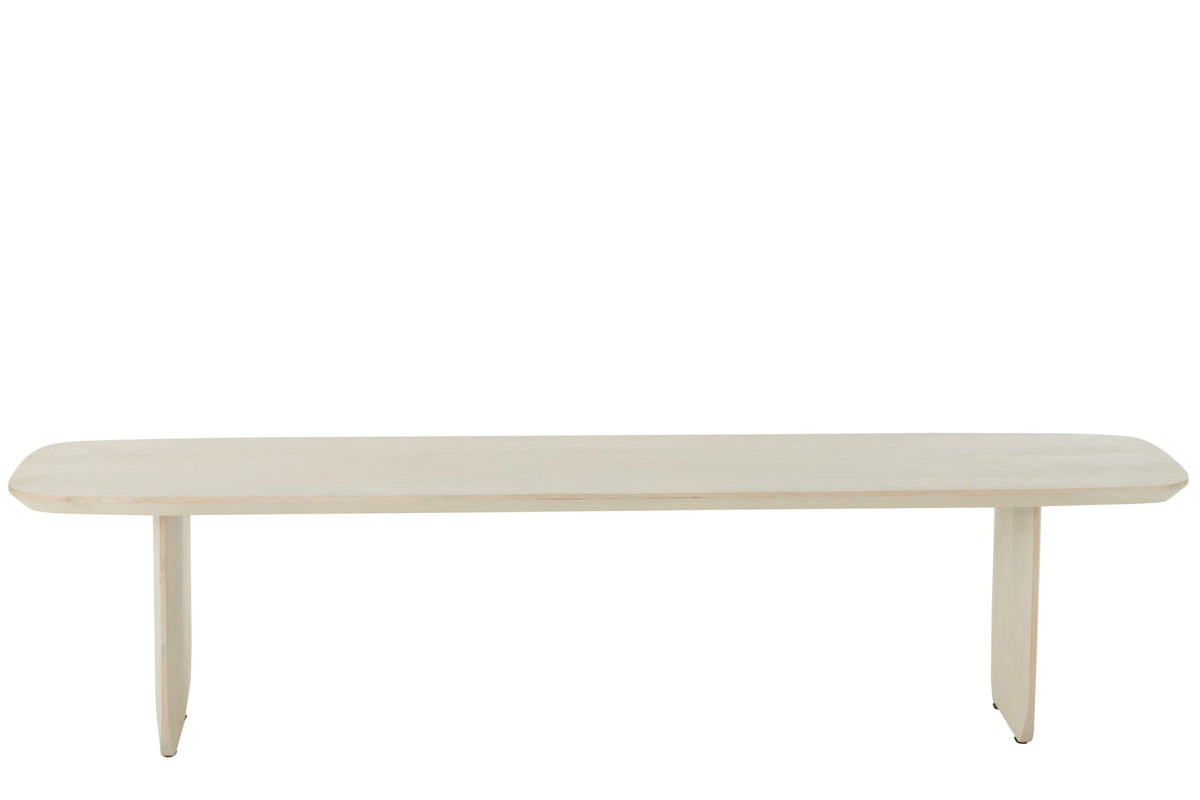Bench Acacia Wood White