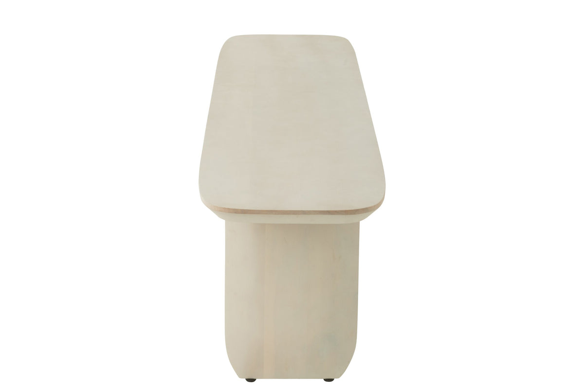 Bench Acacia Wood White