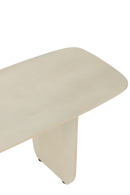 Bench Acacia Wood White