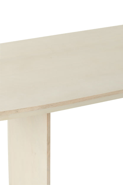 Bench Acacia Wood White