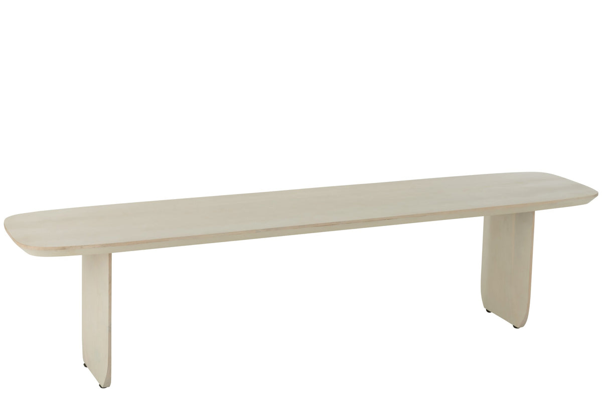 Bench Acacia Wood White