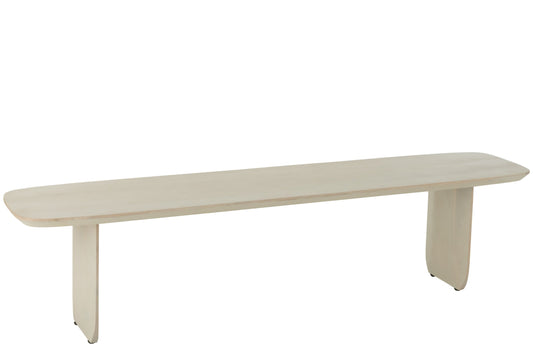 Bench Acacia Wood White