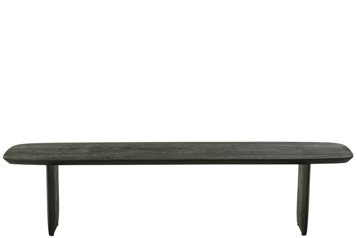Bench Acacia Wood Black