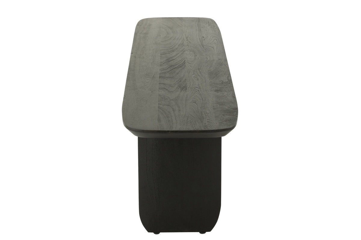 Bench Acacia Wood Black