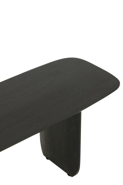 Bench Acacia Wood Black