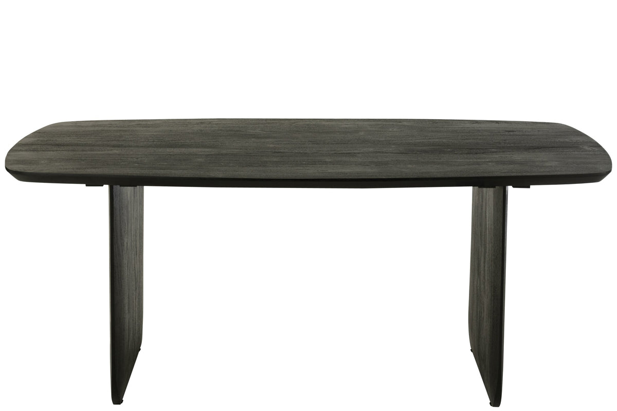 Dining Table Acacia Wood Black