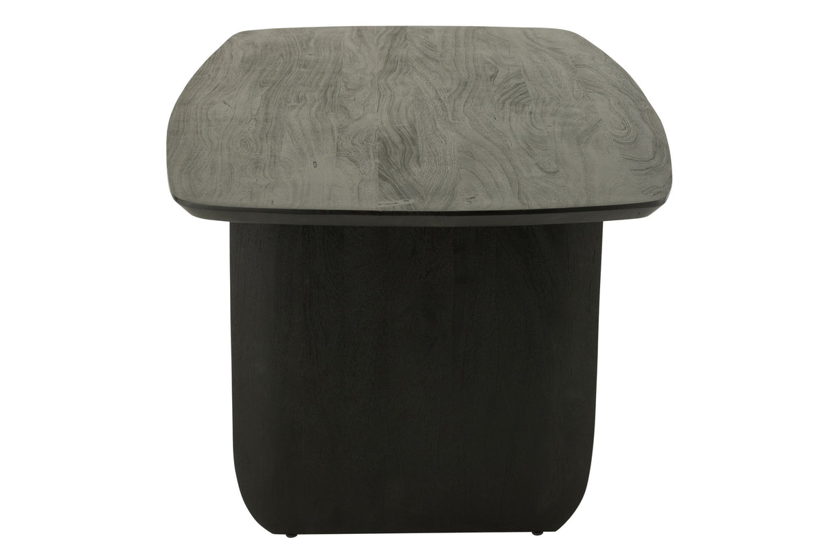 Dining Table Acacia Wood Black