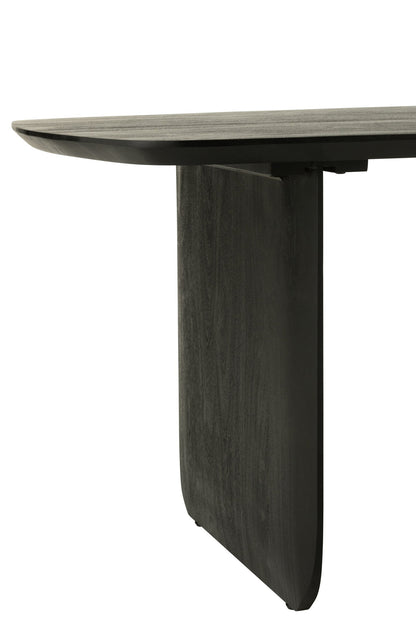 Dining Table Acacia Wood Black