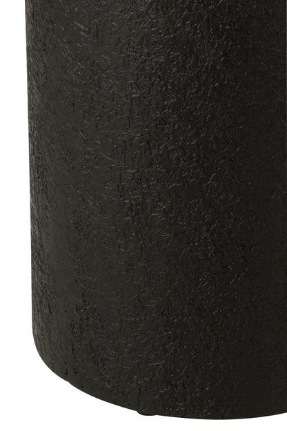 Pedestal Cylinder MDF Black Small