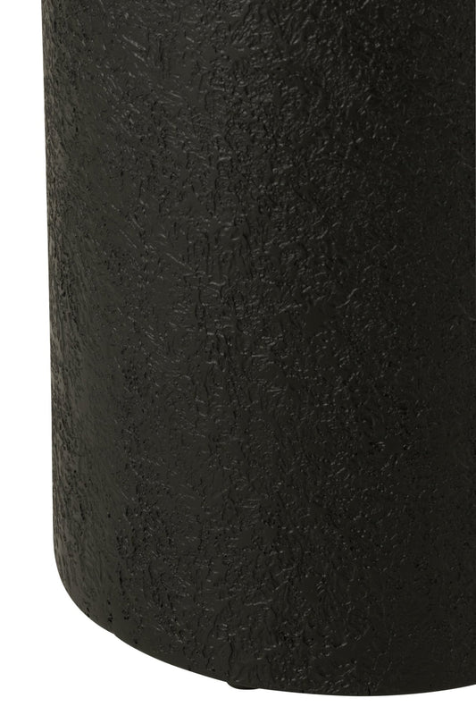 Pedestal Cylinder MDF Black Small