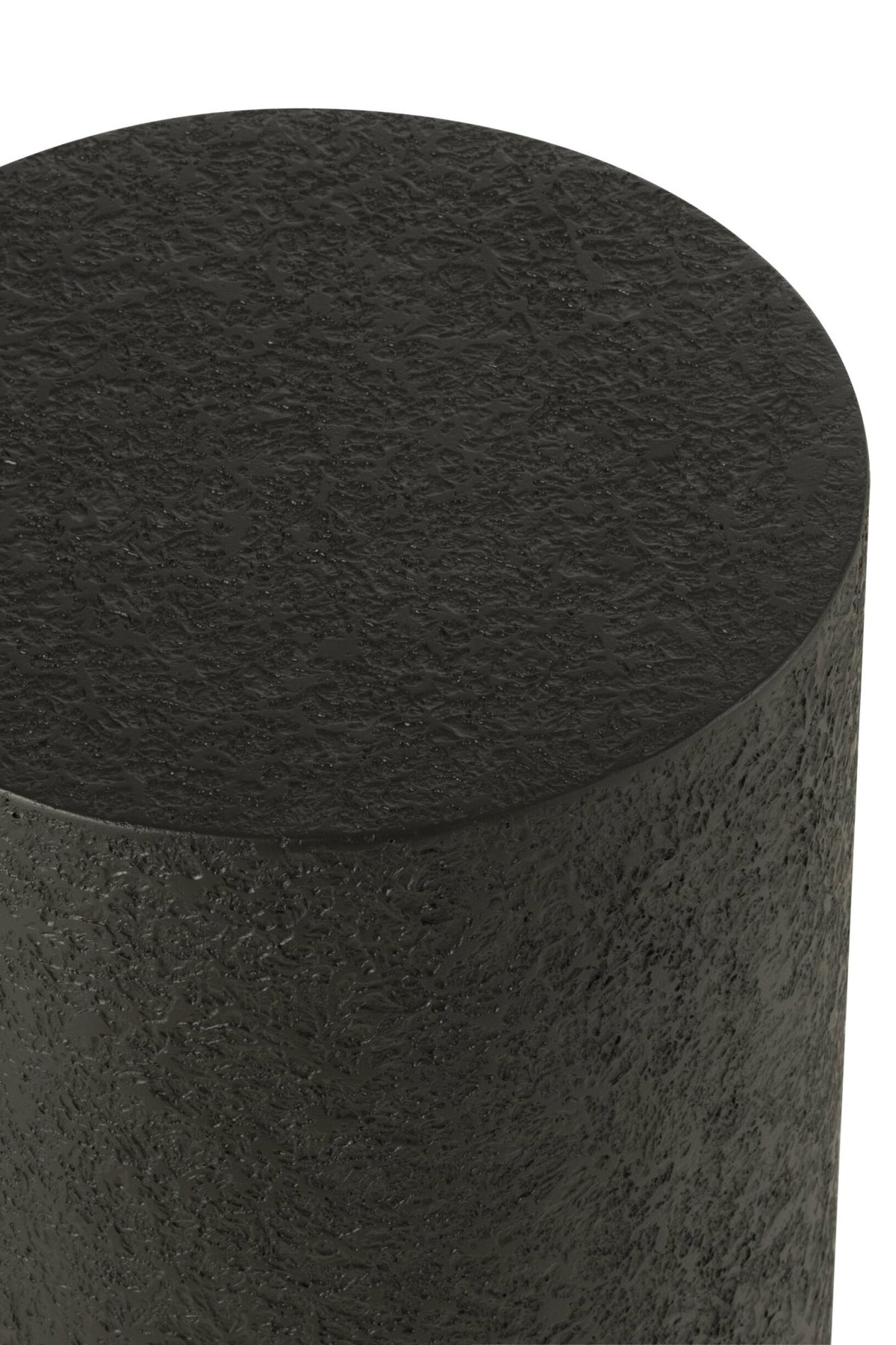 Pedestal Cylinder MDF Black Small