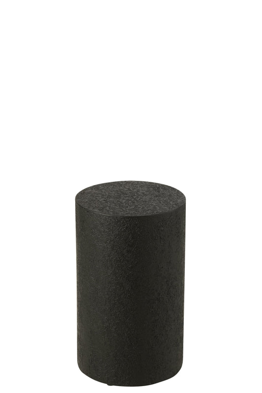 Pedestal Cylinder MDF Black Small