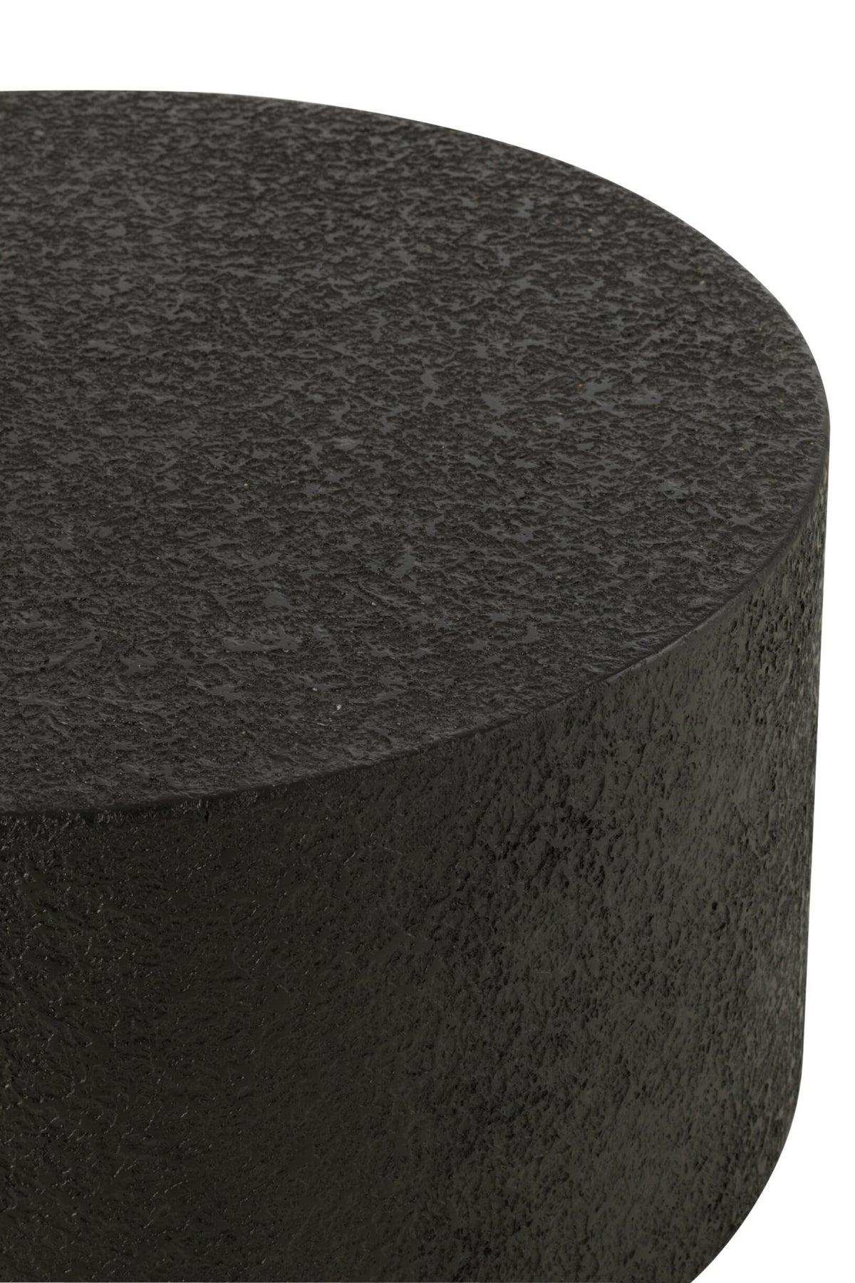 Coffee Table Cylinder MDF Black