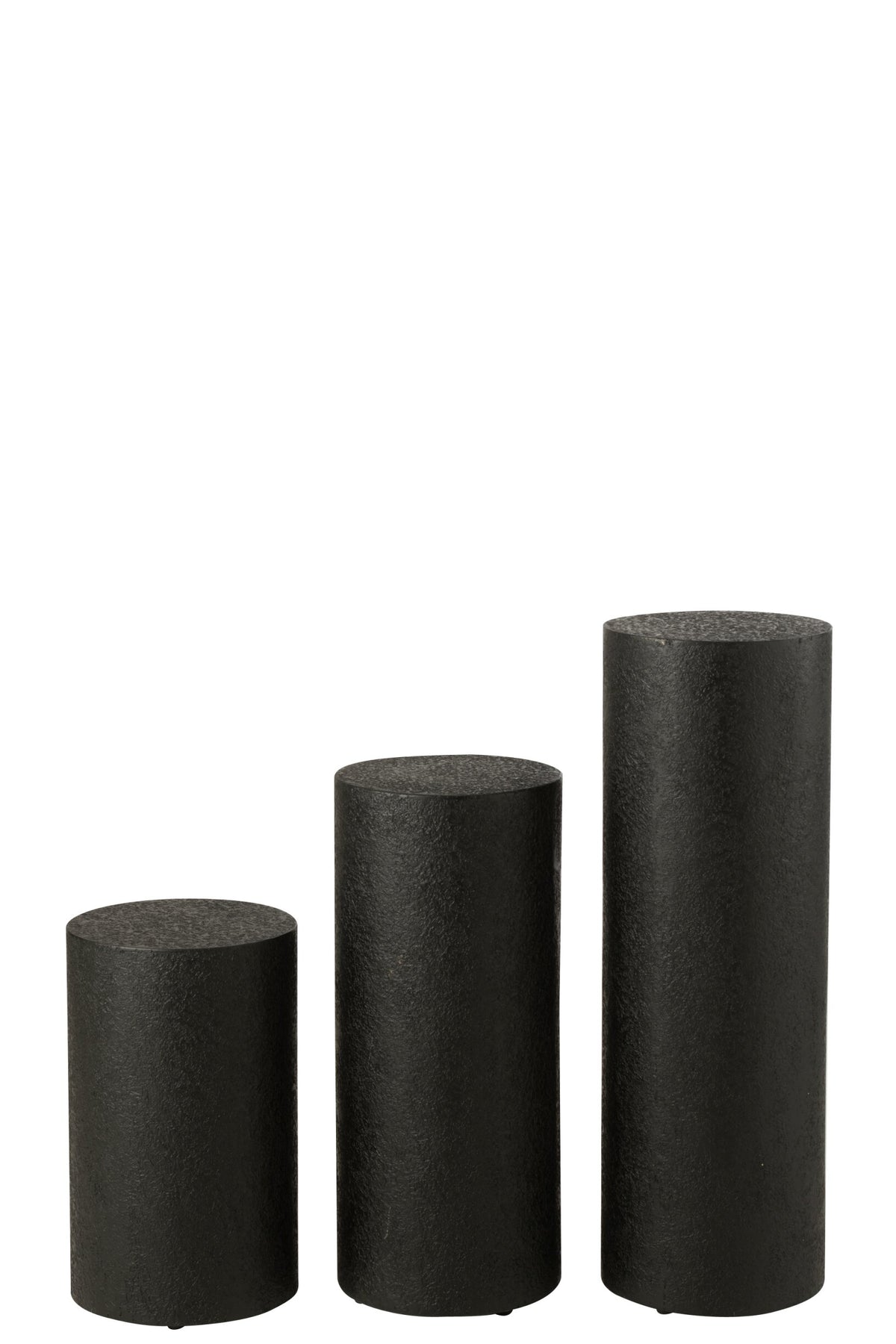 Coffee Table Cylinder MDF Black