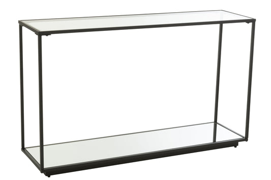 Console Iron/Glass Black
