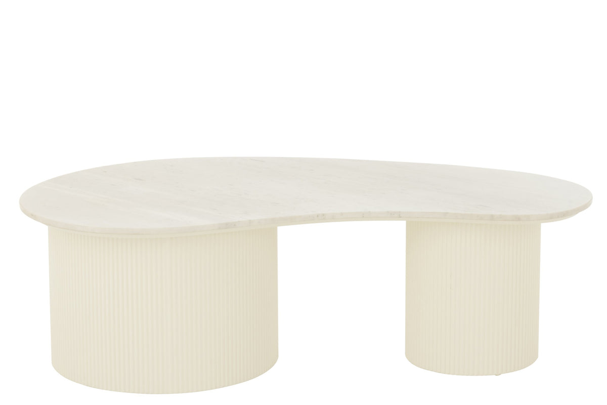 Coffee Table Marble/Mdf White