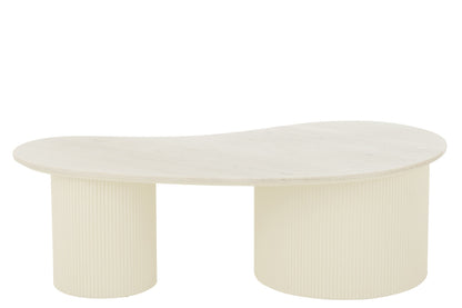 Coffee Table Marble/Mdf White