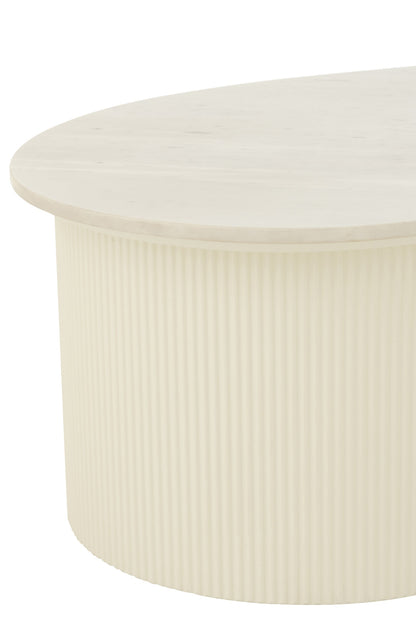 Coffee Table Marble/Mdf White