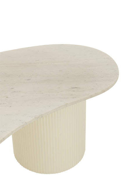 Coffee Table Marble/Mdf White
