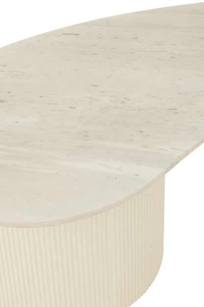 Coffee Table Marble/Mdf White
