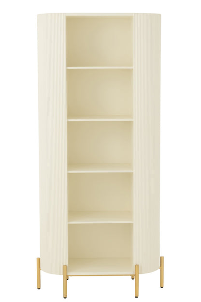 Rack Mdf/Metal White/Gold Colored
