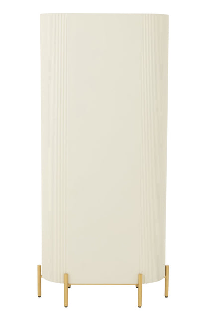 Rack Mdf/Metal White/Gold Colored