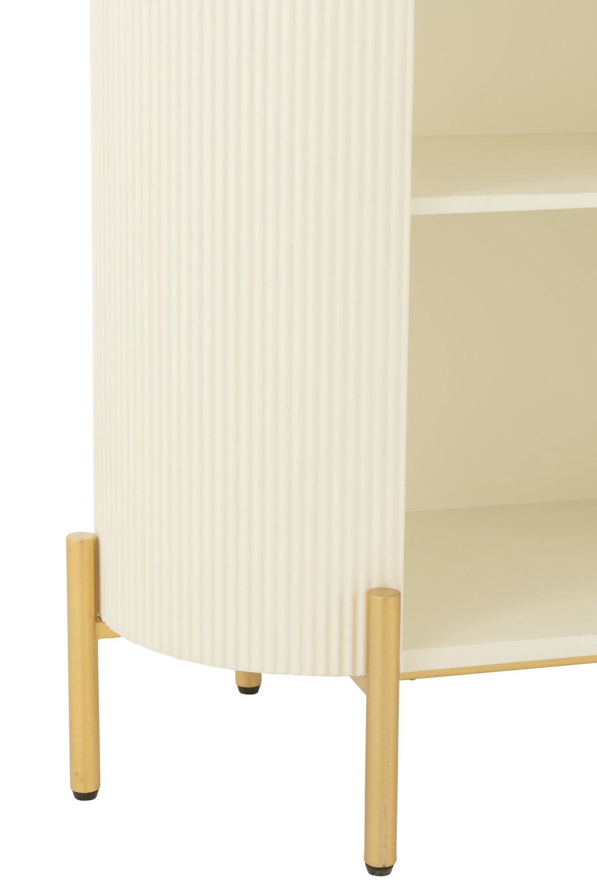 Rack Mdf/Metal White/Gold Colored