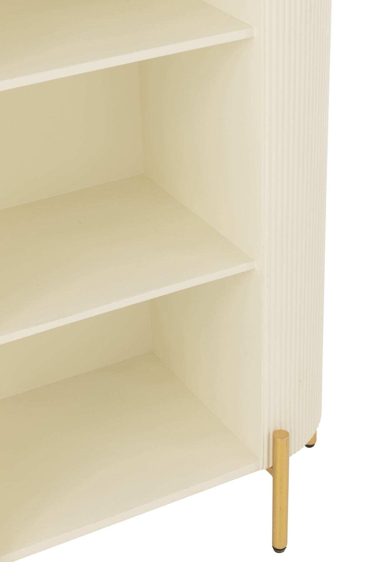 Rack Mdf/Metal White/Gold Colored