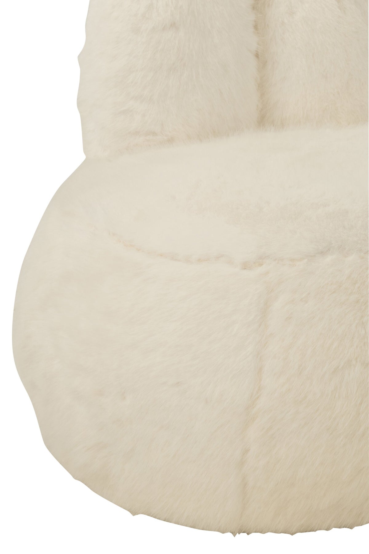 Stool Fur With Bunny Ears Wood White
