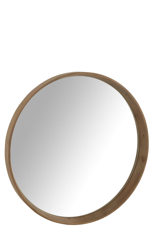 Wall Mirror Wall Mirror L Fir Wood Light Beige Large