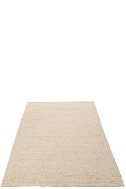 Rug Woven Polyester Ecru