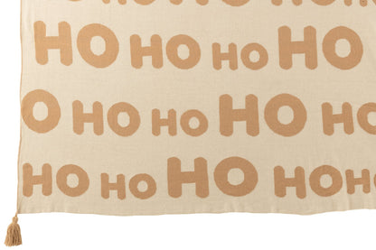 Blanket Hohoho Polyester White/Beige