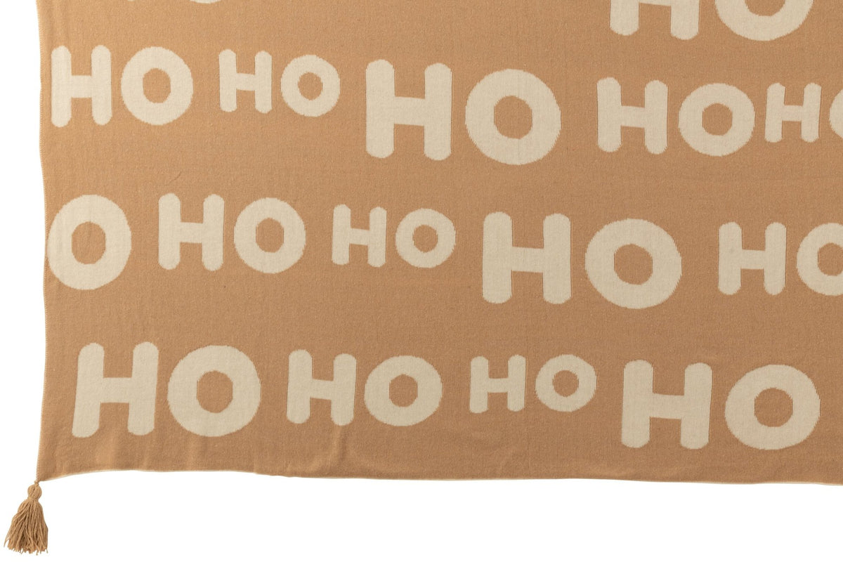 Blanket Hohoho Polyester White/Beige
