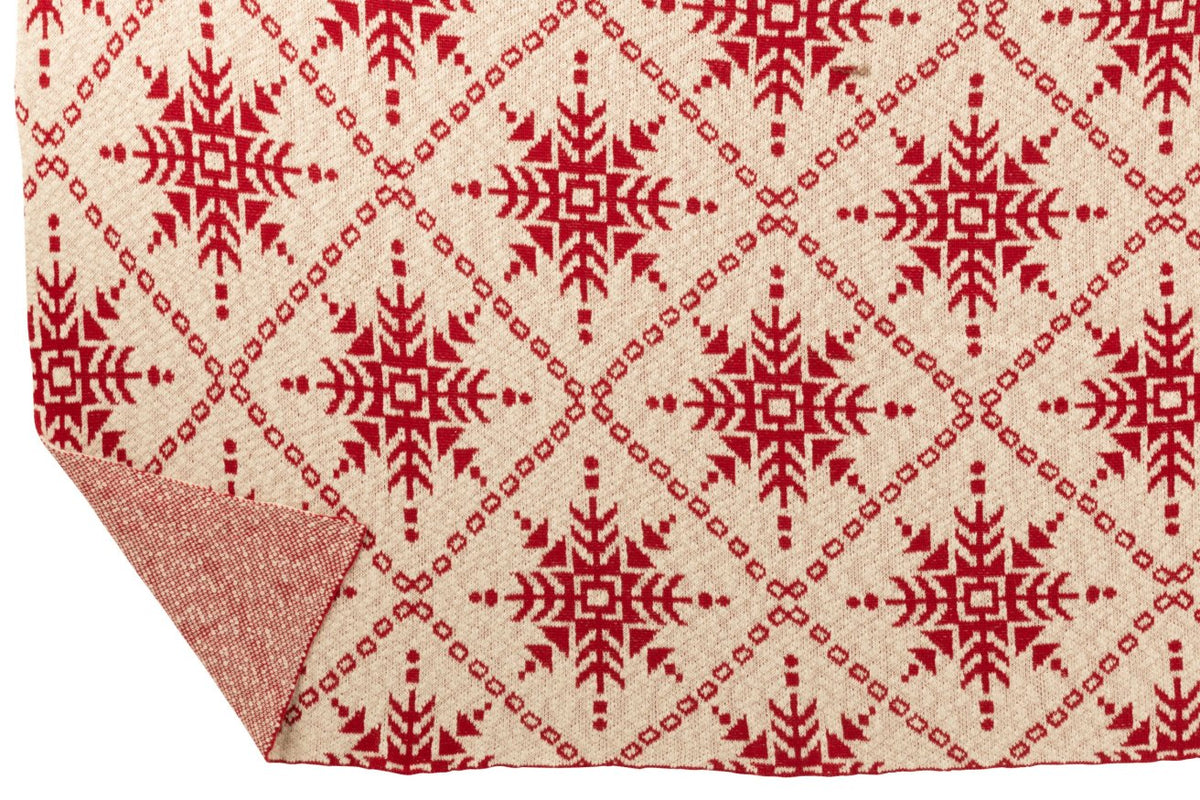 Blanket Snowflakes Cotton White/White
