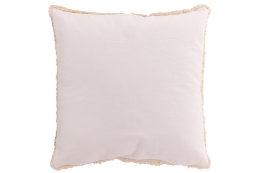 Cushion Christmas Baubles Cotton White/Gold Colored