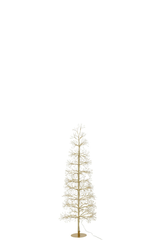 Tree LED Warm White Lights Iron Gold Colored Medium