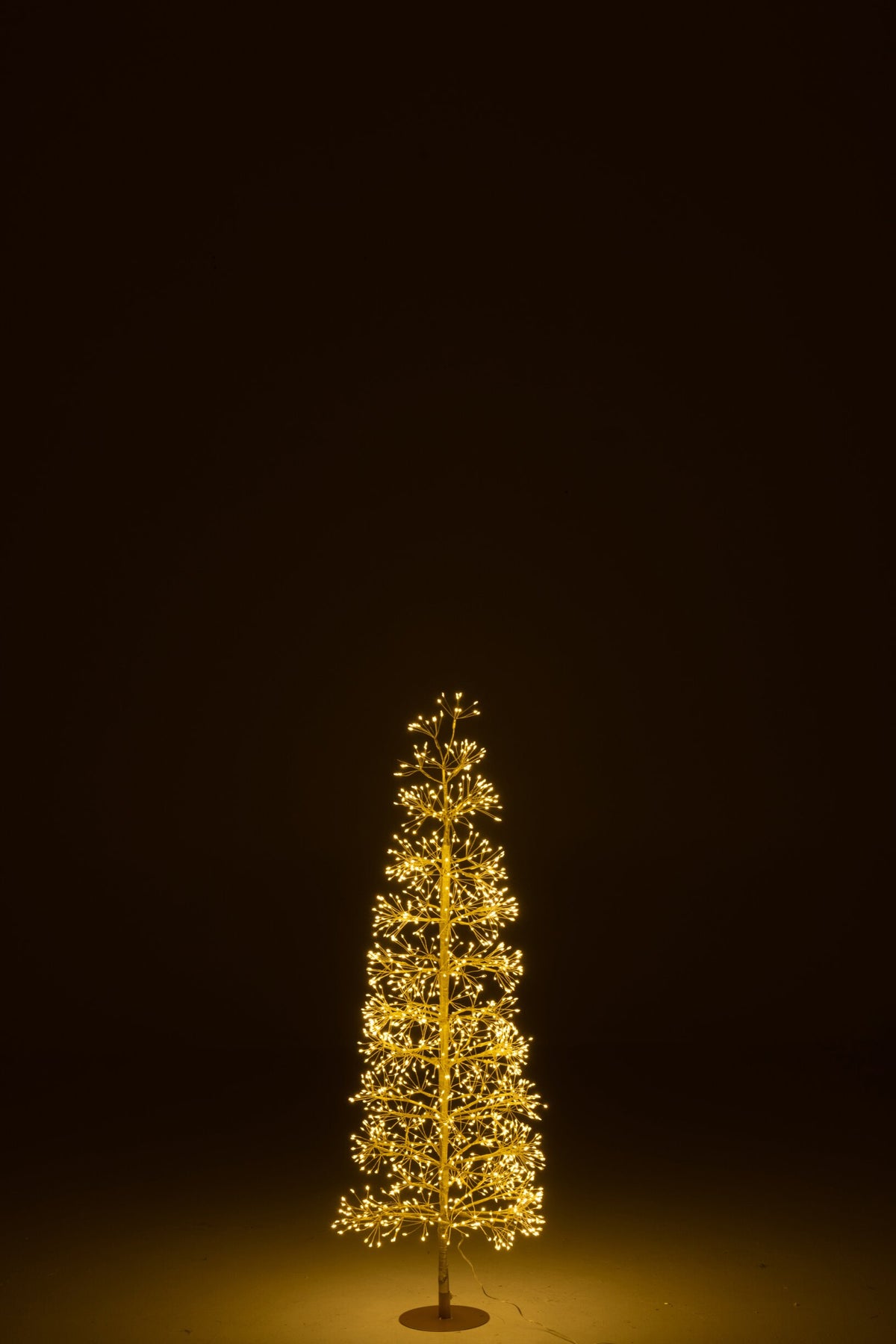 Tree LED Warm White Lights Iron Gold Colored Medium