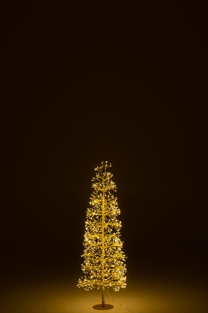 Tree LED Warm White Lights Iron Gold Colored Medium