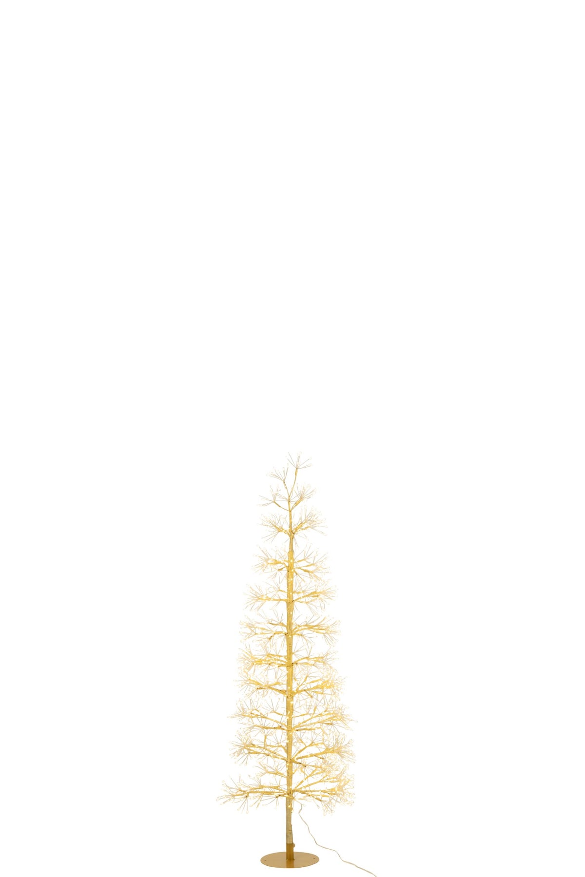 Tree LED Warm White Lights Iron Gold Colored Medium