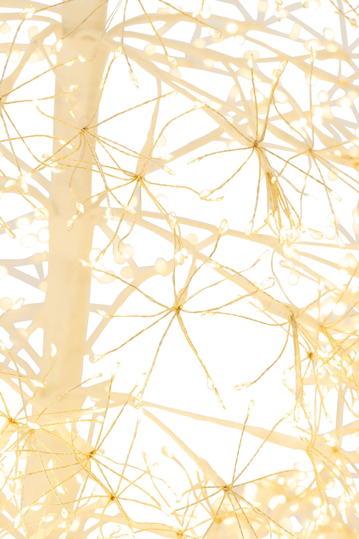 Tree LED Warm White Lights Iron White Medium