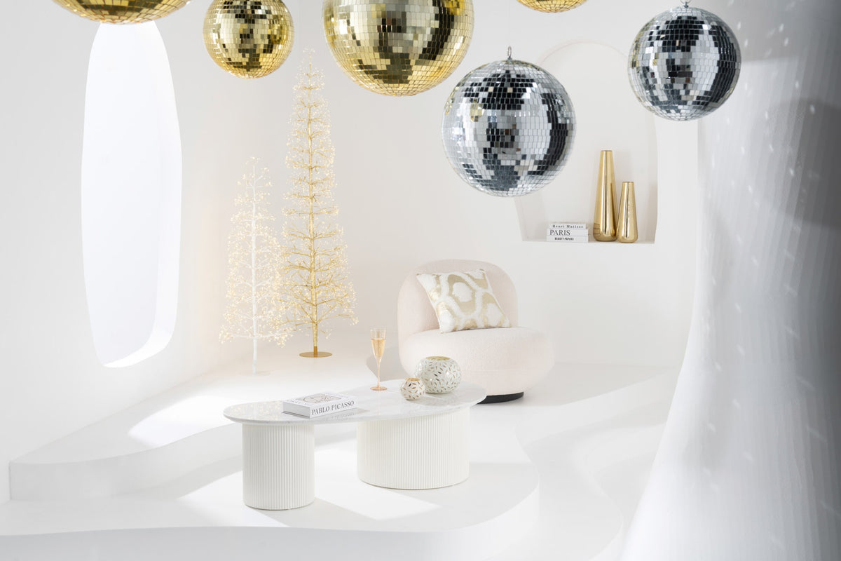 Tree LED Warm White Lights Iron White Large
