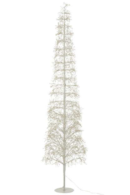 Tree LED Warm White Lights Iron White Extra Large