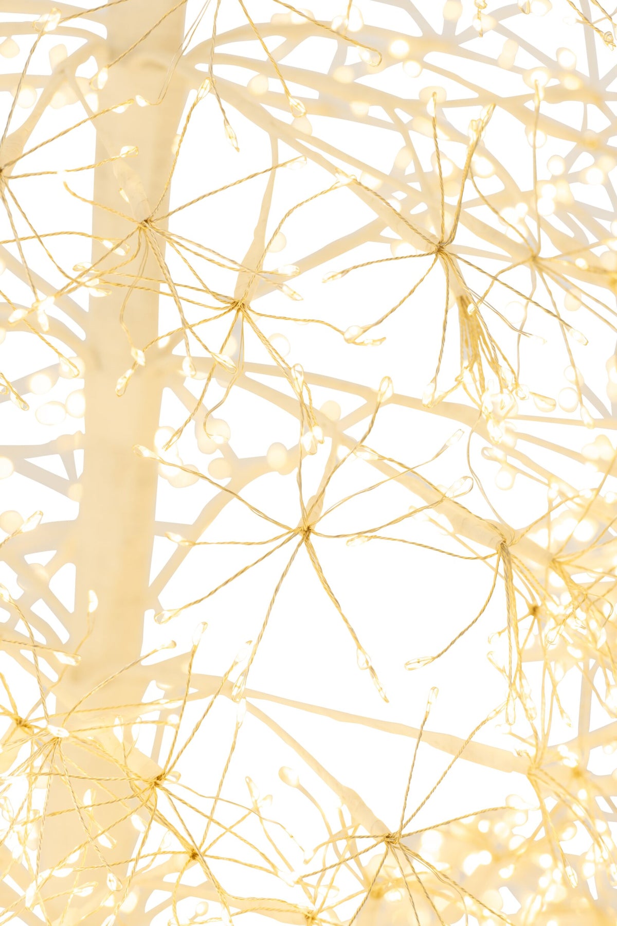 Tree LED Warm White Lights Iron White Extra Large