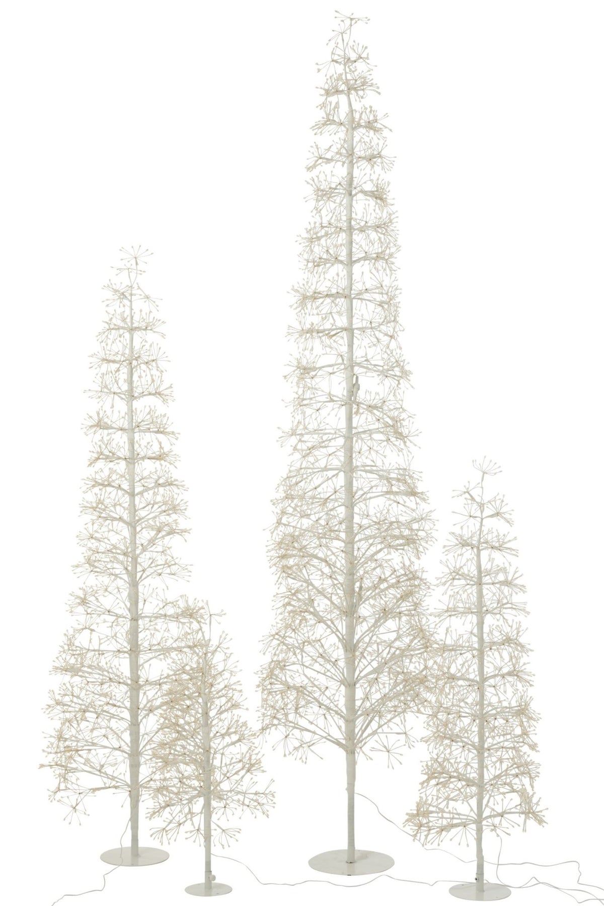 Tree LED Warm White Lights Iron White Extra Large