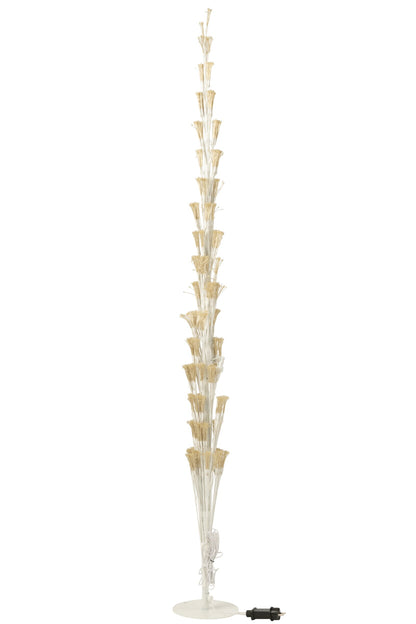 Tree LED Warm White Lights Iron White Extra Large