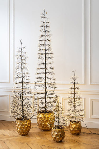 Tree LED Warm White Lights Iron Black Small