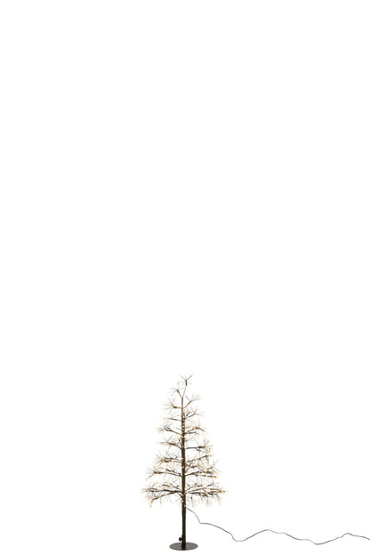 Tree LED Warm White Lights Iron Black Small