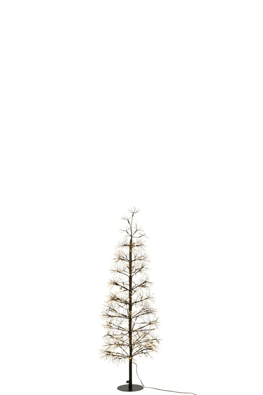 Tree LED Warm White Lights Iron Black Medium
