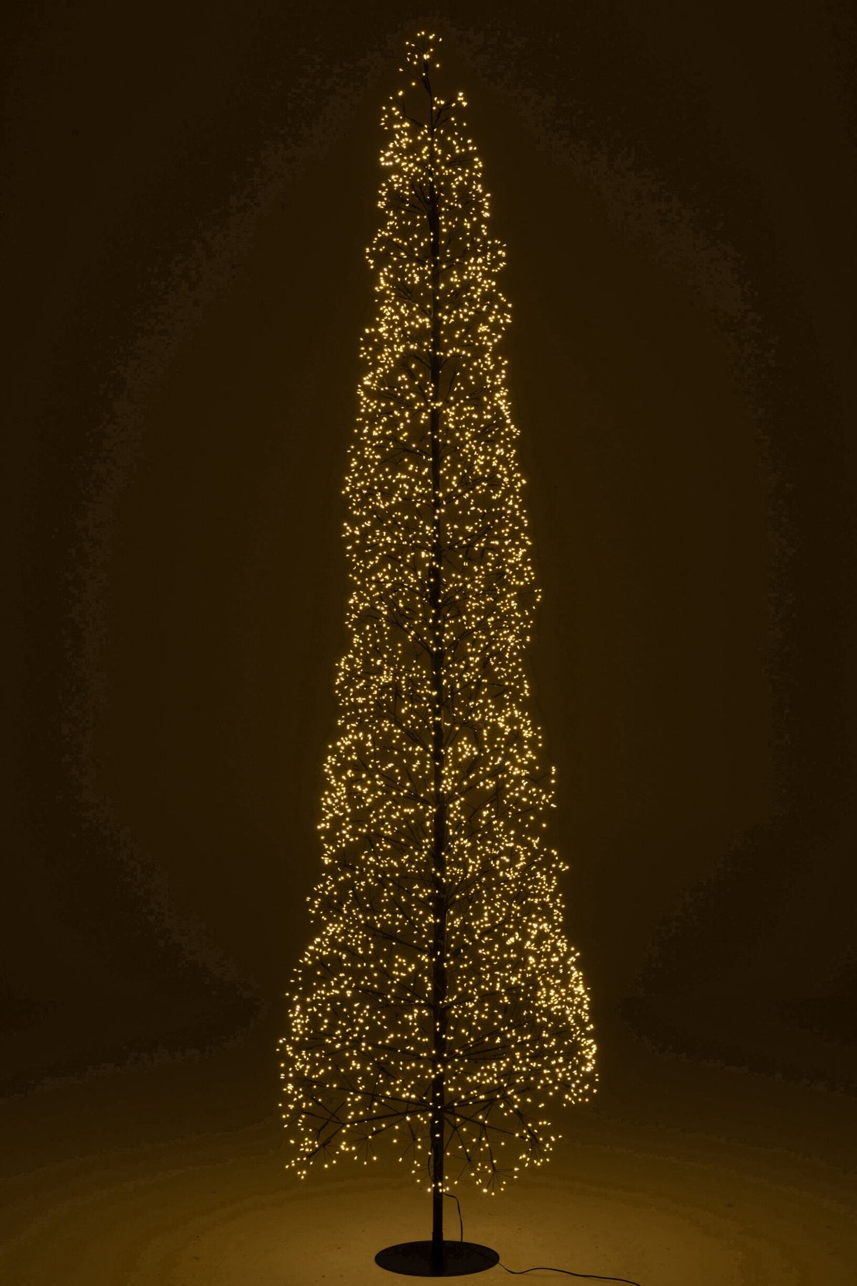 Tree LED Warm White Lights Iron Black Extra Large
