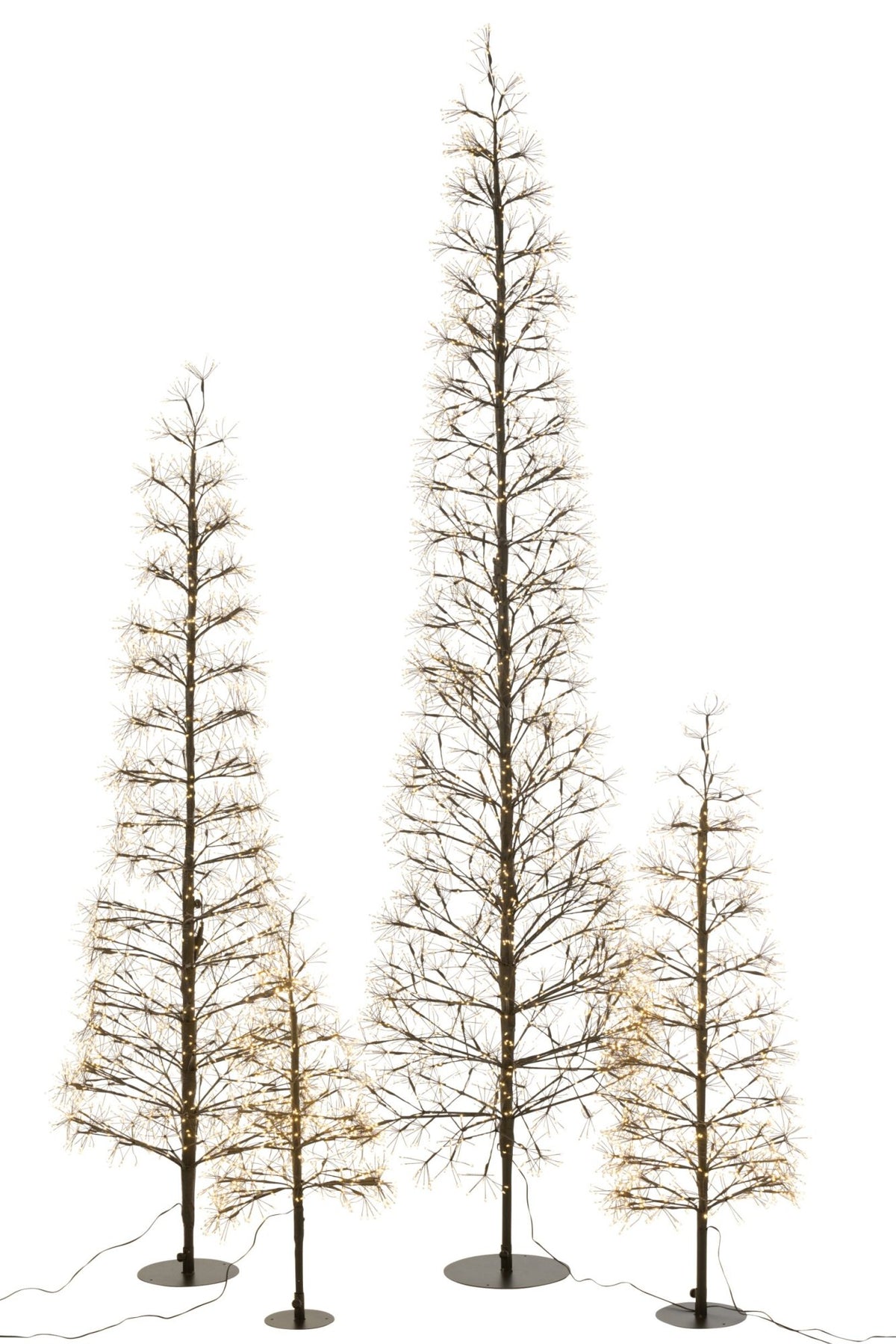 Tree LED Warm White Lights Iron Black Extra Large